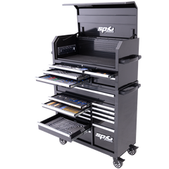 SP Tools - Toolkit 334Pc Metric/Sae - Sumo Series Power Hutch 18 Drawer Black Foamed | SP50553X