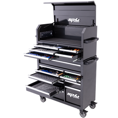 SP Tools - Toolkit 550Pc Metric/Sae - Sumo Series Power Hutch 18 Drawer Black | SP50557