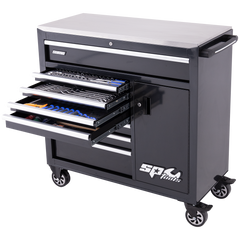 SP Tools - Toolkit 218Pc Metric/Sae - Sumo Series Roller Cabinet 9 Drawer Black | SP50608