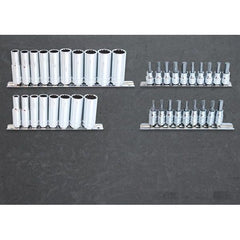 SP Tools - Toolkit 238 Piece Metric/SAE - Custom Series Roller Cabinet with Side Cabinet 11 Drawer Black | SP50626
