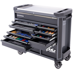 SP Tools - Toolkit 369 Piece Metric/SAE - Tech Series Roller Cabinet 13 Drawer Black | SP50765D