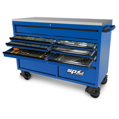 SP Tools - 59" Toolkit 465 Piece Metric/SAE - USA Sumo Series 13 Drawer Black/Blue | SP50805BL
