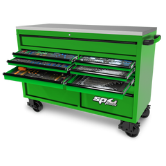 SP Tools - Toolkit 465pc Metric/Sae - Usa Sumo Series 59" 13 Drawer Black/Green | SP50805G