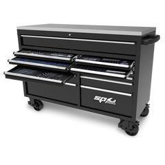 SP Tools - 59" Toolkit 465 Piece Metric/SAE - USA Sumo Series 13 Drawer Black | SP50805