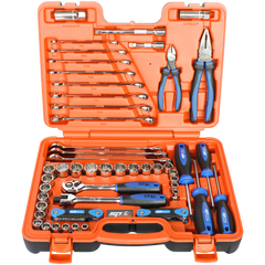 SP Tools - Toolkit 65Pc Metric/Sae - 3/8"Dr 12Pt In X-Case | SP51204