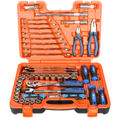 SP Tools - Toolkit 60Pc Metric/Sae - 1/2"Dr 12Pt In X-Case | SP51205