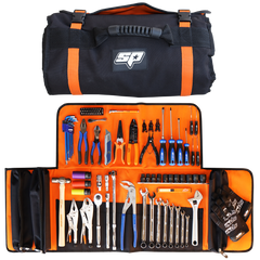 SP Tools - Toolkit 90pc Metric - Mobile Tool Roll | SP51280