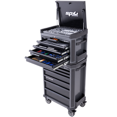 SP Tools - Toolkit 282 Piece Metric/SAE - Tech Series 14 Drawer Diamond Black Foamed | SP52265DX
