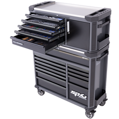 SP Tools - Toolkit 351 Piece Metric/SAE - Tech Series 18 Drawer Diamond Black Foamed | SP52384DX