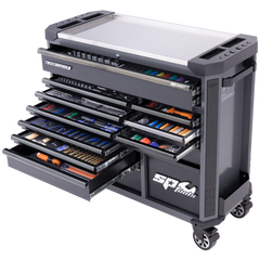 SP Tools - Toolkit 408Pc Metric - Tech Series Roller Cabinet Master Technician 13 Drawer Diamond Black Foamed | SP52665DX
