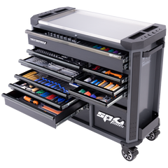 SP Tools - Toolkit 408Pc Metric - Tech Series Roller Cabinet Master Technician 13 Drawer Diamond Black | SP52665D