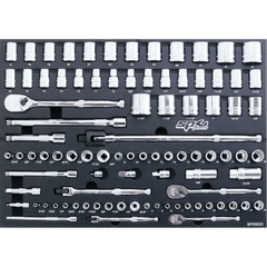 SP Tools - Eva Toolkit 90Pc Metric/Sae - 6Pt And 12Pt Socket Accessories | SP55023