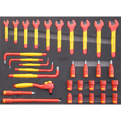 SP Tools - Eva Toolkit 32Pc - Vde Insulated Sockets And Spanners | SP55900