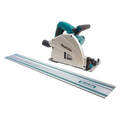 Makita Tools - 165mm (6-1/2") Plunge Cut Circular Saw Kit -  Includes 2 x 1400mm tracks joiners 2 x G-clamps track bag & PCD fibre cement blade | SP6000JT2X