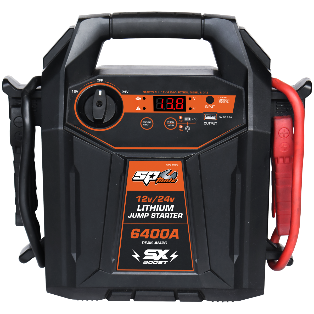 SP Tools - SX Boost Jump Starter / Power Bank - 6400A - 12V/24V | SP61098
