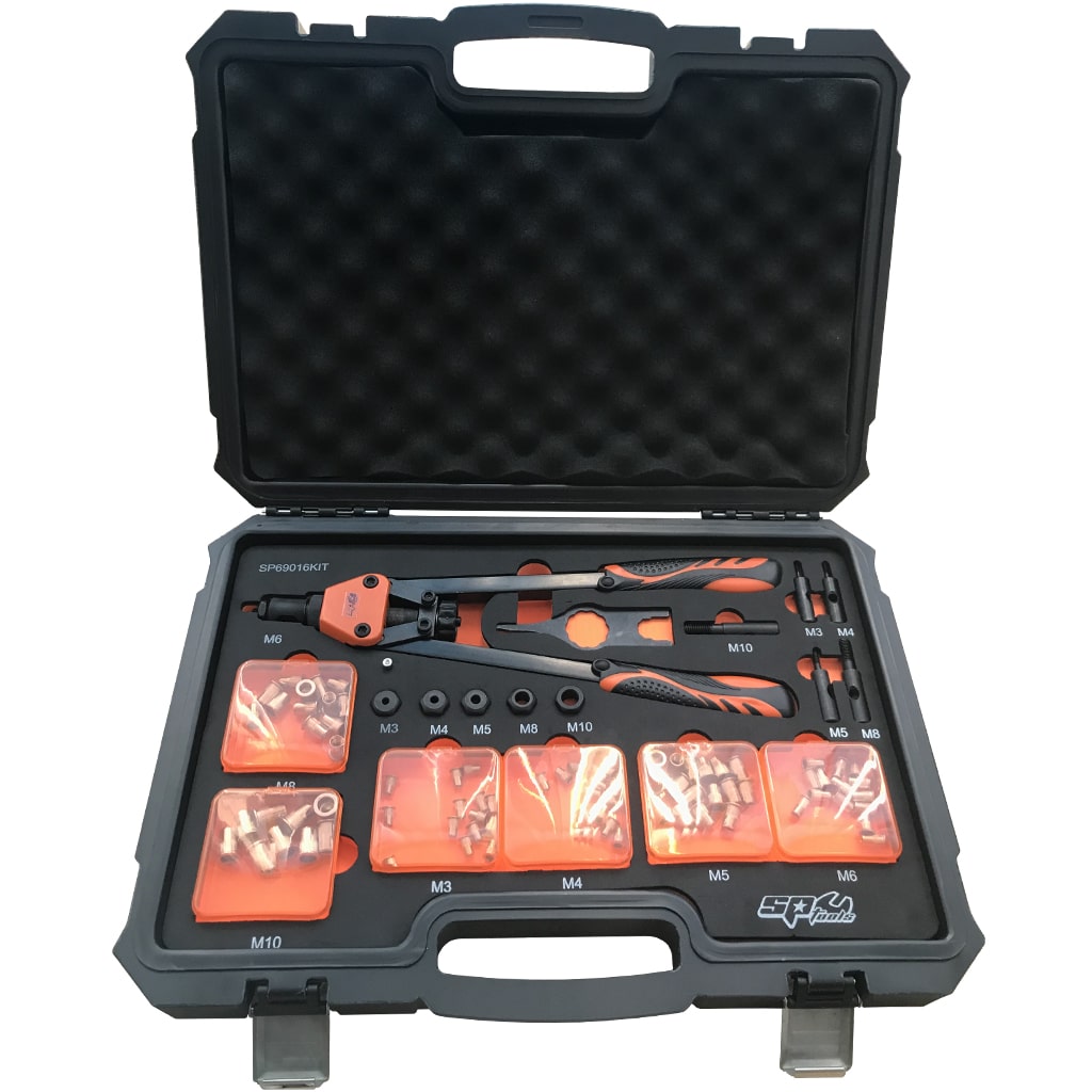 FASTENING TOOLS - RIVETER NUT 74PC SET - LEVER TYPE