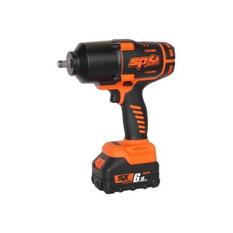 SP Tools - Cordless - 18V 1/2"dr Brushless Impact Wrench Kit - 6.0Ah X2 - Sx Drive | SP83130
