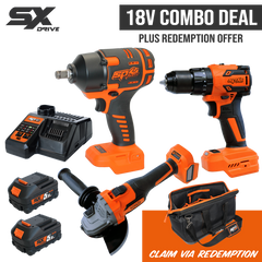 SP Cordless - Cordless - 18V Impact/Drill/Grinder Kit 3pc | SP83193