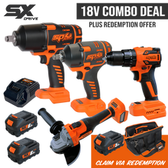 SP Cordless - Cordless - 18V Impact/Drill/Grinder Kit 4pc | SP83195