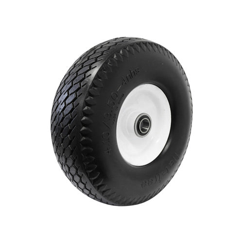 EHI - 3.50-4 Flat Free Pneumatic Steel 3/4 Bearing | SPW3.50-4PS3/4C