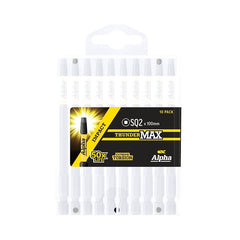 Alpha-Thundermax Sq2 X 100Mm Impact Power Bit Handipack (X10)