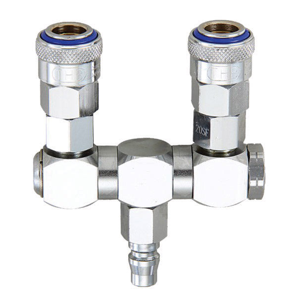 ITM - THB SWIVEL MANIFOLD, 2 WAY SOCKET & 1 PLUG, SINGLE ACTION COUPLERS | SRLL-S13