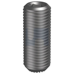 Hobsons - 8-36 x 3/4 PLAIN ANSI B18.3 / ASTM F912 UNF SOCKET SET SCREW KNURL CUP | SNF#8/34K (Pack of 100)