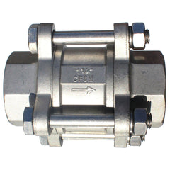 AIP - Check Valve 316 S/steel 3pce Spring BSP - 3/4" | 25-541-012 | SSSPRV20