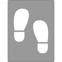 Uniform Safety Signs - 600x400mm - Poly Stencil - Shoe Prints | ST1203
