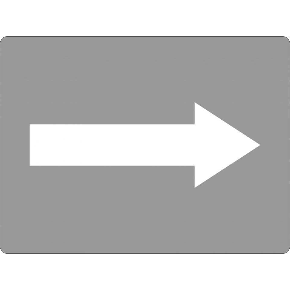 Uniform Safety Signs - 600x400mm - Poly Stencil - Arrow | ST1214