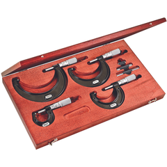 Starrett - OUTSIDE MICROMETER SET- 0-4 | ST436.1BXFLZ