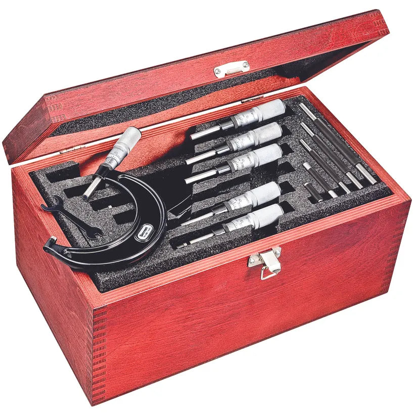 Starrett - OUTSIDE MICROMETER SET- 0-6 | ST436.1CXFLZ