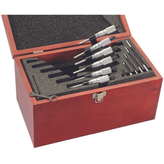 Starrett - Micrometer Set  0-6in  .0001in Grad  Carbide Faces | ST436.1CXRLZ