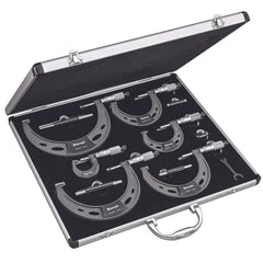 Starrett - Outside Mic Set: 0-4”; .0001” Grad | ST444.1BXRLZ