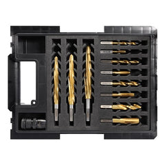 Alpha 12mm Versadrive 12 Pc Starter Kit 8 Drill & Tap Set 3 Reamer To18mm with HD Adaptor