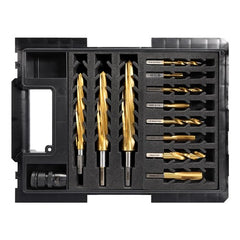 Alpha 14mm Versadrive 12 Pc Starter Kit 8 Drill & Tap Set 3 Reamer to 22mm with HD Adaptor