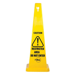 Uniform Safety Signs - 890mm Safety Cone - Caution Restricted Area Do Not Enter | STC12