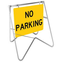 Uniform Safety Signs - 600 x 600mm - Swing Stand & Metal Sign - Class 1 - No Parking [Freight Charges Apply] | STD211