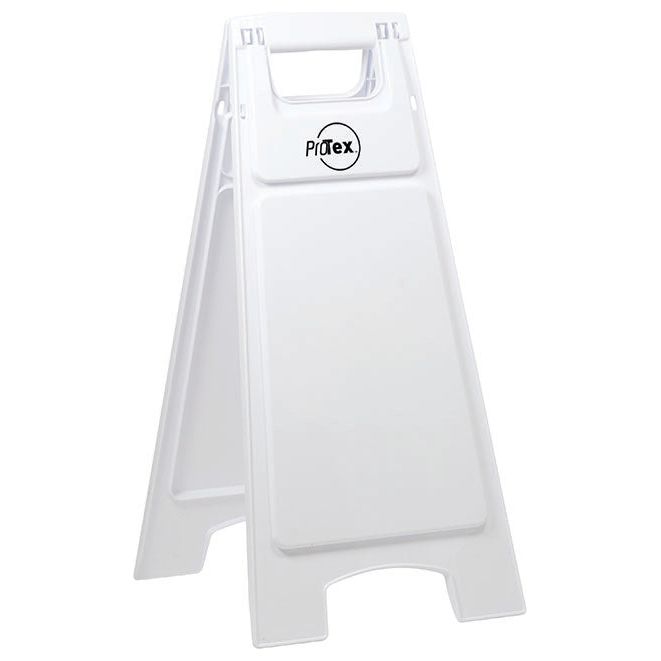 Uniform Safety Signs - Premium Plastic Sign Stand - Double Sided - Blank White (A-Frame) STD42 | STD42
