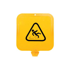 Uniform Safety Signs - Yellow Lock-In Sign Frame - Wet Floor Pictogram | STH05