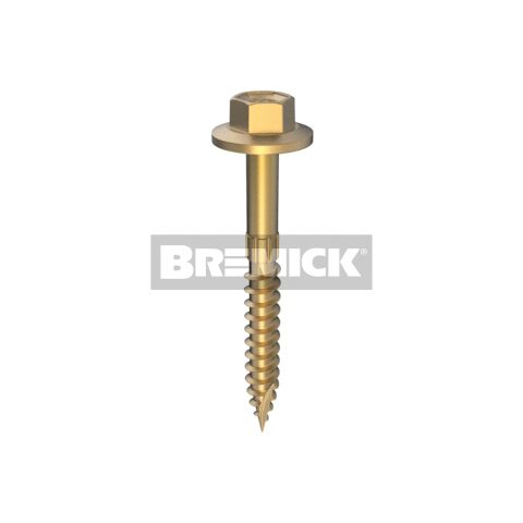 Bremick - Type 17 Screw Long Thread Hex SQ4 Cyclone Assembly 14-10 x 65mm – Headland (Box of 250)