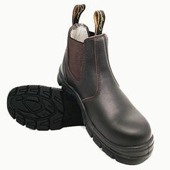 Maxisafe - Strahan - Cougar Claret Elastic Sided Boot Non-Safety - Size 4 | STRAHANNS-4