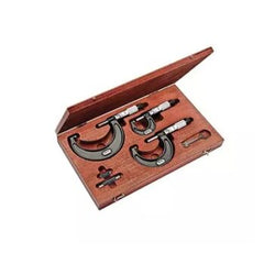 Starrett - OUTSIDE MICROMETER SET- 0-75mm- 0.001mm GRADS | SV436.1MAXRLZ