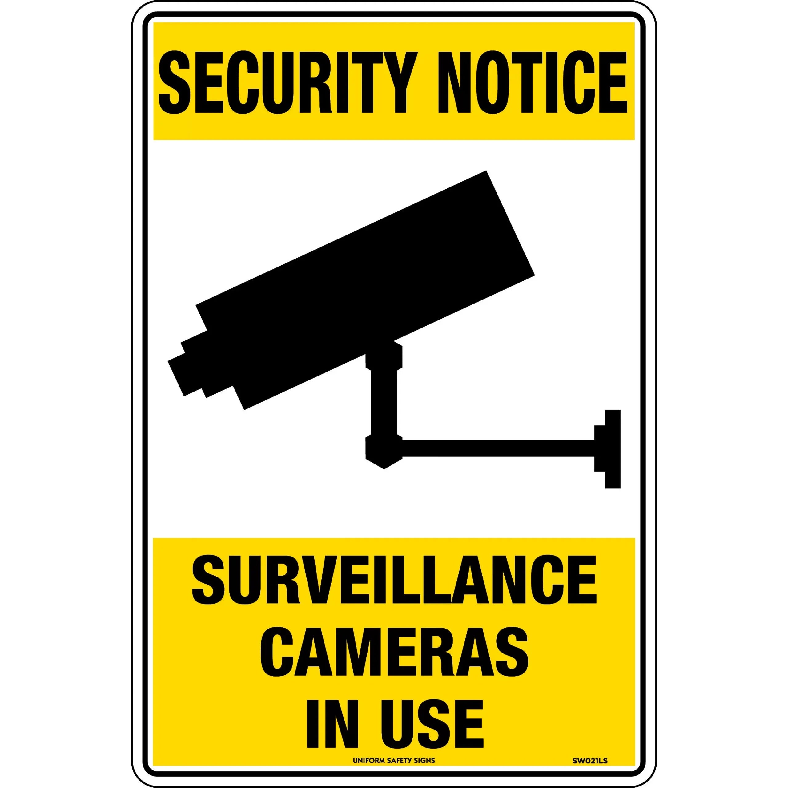 Uniforme Sign Uniform Safety Signs - 450 x 300mm - Poly - Security No () | Uniform ...