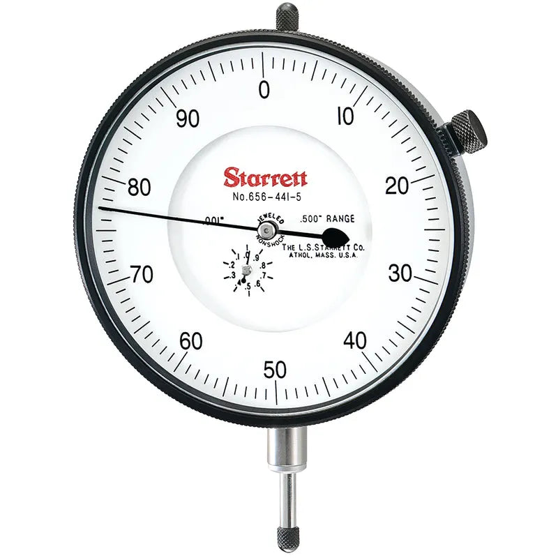 Starrett - Dial Ind. Jewelled NS 3 5/8in .500in Range .001in Grad | 656-441/5JN/S