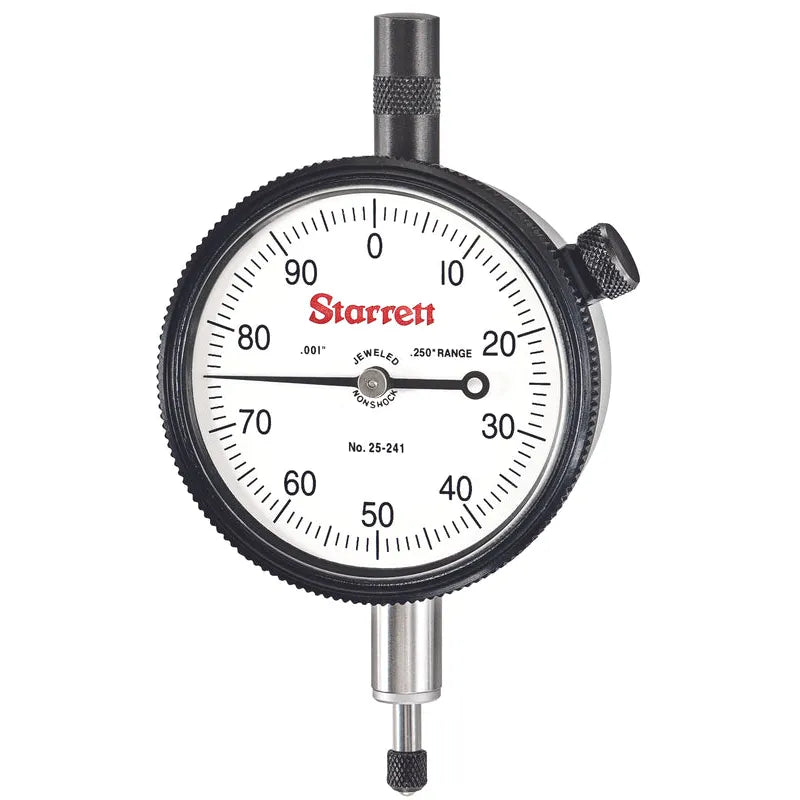 Starrett - Dial Ind. Jewelled NS 2 1/4in .250in Range .001in Grad | 25-241JN/S