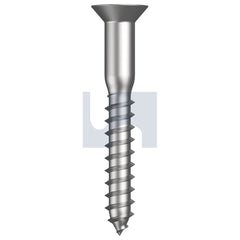 Hobsons - #10 x 1-1/2 304 STAINLESS JIS B1112 PHILLIPS DRIVE COUNTERSUNK WOOD SCREW (Pack of 100)