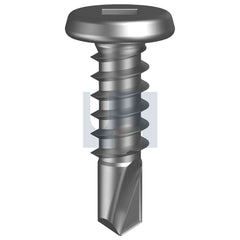 Hobsons - #10-16 x 16 304 STAINLESS HEC / SQUARE DRIVE METAL SDS FLAT HEAD | QT113 (Pack of 1000)