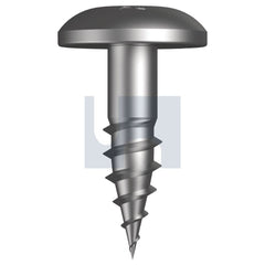 Hobsons - #8-15 x 15 - Square Drive #2 Needle Pt Button Head - 304 Stainless | FST04NSUQ0815015
