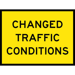 Uniform Safety Signs - 1200 x 900mm - Boxed Edge - Class 1 - Changed Traffic Conditions | T1-23A